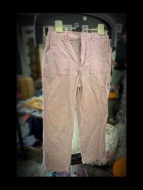 Kids Pink Stripe Jeans